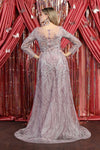 Load image into Gallery viewer, LA Merchandise LA7923 Long Sleeve Embroidered Gala Gown - - Dress LA Merchandise