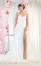 Load image into Gallery viewer, LA Merchandise LA7967 A-line Embroidered Wedding Dress - IVORY - LA Merchandise