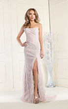 Load image into Gallery viewer, LA Merchandise LA7973 Embellished Pageant Gown - MAUVE IVORY - Dress LA Merchandise