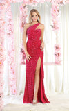 Load image into Gallery viewer, LA Merchandise LA7978 Sequined Gala Gown - FUCHSIA - Dress LA Merchandise