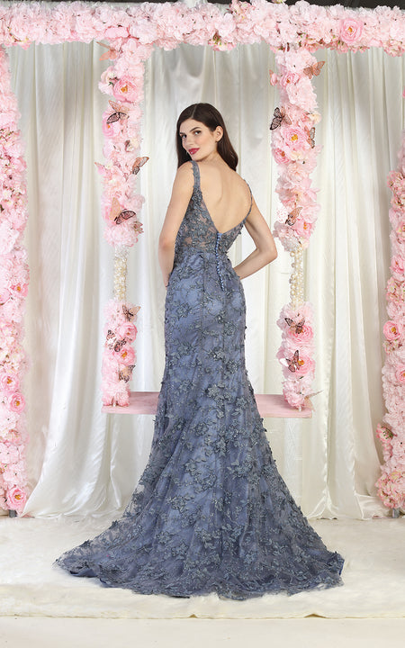 LA Merchandise LA7982 Embroidered Special Occasion Gown - - Dress LA Merchandise