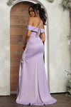 Load image into Gallery viewer, LA Merchandise LA7990 Simple Off-Shoulder Satin Bridesmaids Dress - - Dress LA Merchandise