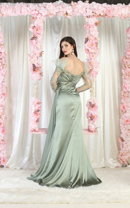 LA Merchandise LA8002 Ruched Formal Evening Gown - - Dress LA Merchandise