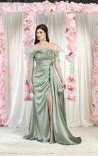 Load image into Gallery viewer, LA Merchandise LA8002 Ruched Formal Evening Gown - SAGE - Dress LA Merchandise