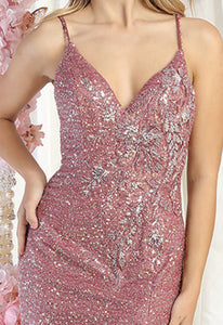 LA Merchandise LA8005 Glitter Special Occasion Gown - - Dress LA Merchandise
