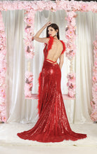 Load image into Gallery viewer, LA Merchandise LA8007 Sequined Red Carpet Gown - - Dress LA Merchandise