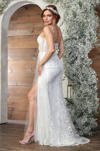 Load image into Gallery viewer, LA Merchandise LA8018 Lace Applique Sleeveless Wedding Long Gown - - Dress LA Merchandise