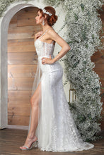 Load image into Gallery viewer, LA Merchandise LA8018 Lace Applique Sleeveless Wedding Long Gown - - Dress LA Merchandise