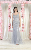 Load image into Gallery viewer, LA Merchandise LA8023 Sleeveless Formal Dress - DUSTY BLUE - Dress LA Merchandise