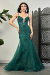 Load image into Gallery viewer, LA Merchandise LA8039 Embellished Sleeveless Gala Gown - HUNTER GREEN - Dress LA Merchandise