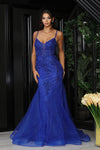 Load image into Gallery viewer, LA Merchandise LA8039 Embellished Sleeveless Gala Gown - ROYAL BLUE - Dress LA Merchandise