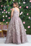 Load image into Gallery viewer, LA Merchandise LA8057 One Shoulder Floral A-Line MOB Semi Ball Gown - - Dress LA Merchandise