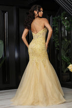 Load image into Gallery viewer, LA Merchandise LA8059 Corset Embroidered Prom Mermaid Evening Dress - - Dress LA Merchandise