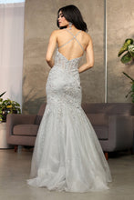 Load image into Gallery viewer, LA Merchandise LA8059 Corset Embroidered Prom Mermaid Evening Dress - - Dress LA Merchandise