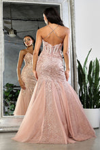 Load image into Gallery viewer, LA Merchandise LA8059 Corset Embroidered Prom Mermaid Evening Dress - - Dress LA Merchandise