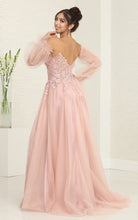 Load image into Gallery viewer, LA Merchandise LA8060 High lit Detachable Long Sleeves Pageant Gown - - Dress LA Merchandise