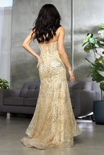 Load image into Gallery viewer, LA Merchandise LA8061 Glitter Embellished Strapless Evening Gown - - Dress LA Merchandise