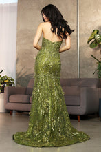 Load image into Gallery viewer, LA Merchandise LA8063 Strapless 3D Floral Applique Red Carpet Gown - - Dress LA Merchandise