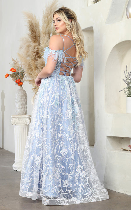 LA Merchandise LA8070 Glitter A-line Strappy Back Pageant Gown - - Dress LA Merchandise