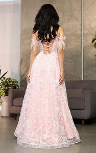 LA Merchandise LA8070 Glitter A-line Strappy Back Pageant Gown - - Dress LA Merchandise