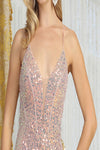 Load image into Gallery viewer, LA Merchandise LA8076 Sexy Mermaid Sequin &amp; Feathers Gala Dress - - Dress LA Merchandise