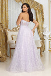 Load image into Gallery viewer, LA Merchandise LA8077 Strapless A-Line Sequin Gala Gown - - Dress LA Merchandise