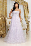 Load image into Gallery viewer, LA Merchandise LA8077 Strapless A-Line Sequin Gala Gown - LILAC - Dress LA Merchandise