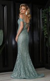 Load image into Gallery viewer, LA Merchandise LA8094 Cold Shoulder Embellished Prom Formal Gown - - Dress LA Merchandise