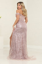 Load image into Gallery viewer, LA Merchandise LA8111 Beaded Off Shoulder Prom Evening Dress - - Dress LA Merchandise