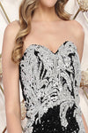 Load image into Gallery viewer, LA Merchandise LA8113 Strapless Silver Beaded Sequin Evening Gown - - Dress LA Merchandise