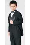 Load image into Gallery viewer, LA Merchandise LA8209 5pcs. Classic Boys Tuxedo With Tail - Black - Boys suits LA Merchandise