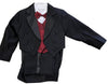 Load image into Gallery viewer, LA Merchandise LA8209 5pcs. Classic Boys Tuxedo With Tail - Black Burgundy - Boys suits LA Merchandise