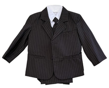 Load image into Gallery viewer, LA Merchandise LA8221 5 Piece Boy Striped Suit with Vest &amp; Tie - - Boys suits LA Merchandise