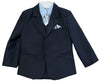 Load image into Gallery viewer, LA Merchandise LA8225 Handsome 5 piece Boys Suit Set with Tie &amp; Vest - Black Light Blue - Boys suits LA Merchandise