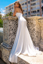 Load image into Gallery viewer, LA Merchandise LAA3013B Strapless Stretchy White Wedding Evening Gown - - Wedding Dresses LA Merchandise