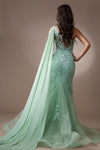 Load image into Gallery viewer, LA Merchandise LAA7048 One Shoulder Lace Applique Prom Formal Gown - - LA Merchandise