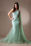 Load image into Gallery viewer, LA Merchandise LAA7048 One Shoulder Lace Applique Prom Formal Gown - - LA Merchandise