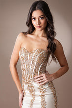 Load image into Gallery viewer, LA Merchandise LAA7051 Corset Mermaid Special Occasion Strapless Gown - - Dress LA Merchandise