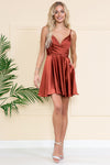 Load image into Gallery viewer, LA Merchandise LAABZ013S Simple Satin Short Bridesmaids Dress - - LA Merchandise
