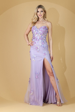 Load image into Gallery viewer, LA Merchandise LAABZ9019 Shimmering Fitted Sweetheart Floral Prom Gown - - Dress LA Merchandise