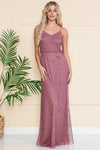 Load image into Gallery viewer, LA Merchandise LAAIN001 Long Embellished Spaghetti Straps Formal Gown - DUSTY ROSE - LA Merchandise