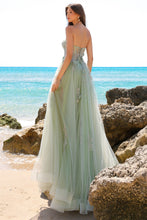 Load image into Gallery viewer, LA Merchandise LAATM1002 Strapless Wholesale Dress W/ Sheer Overskirt - - Dress LA Merchandise