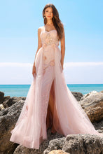 Load image into Gallery viewer, LA Merchandise LAATM1002 Strapless Wholesale Dress W/ Sheer Overskirt - DUSTY ROSE - Dress LA Merchandise