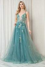 Load image into Gallery viewer, LA Merchandise LAATM1003 Embroidered Wholesale A-Line Pageant Gown - - LA Merchandise