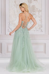 Load image into Gallery viewer, LA Merchandise LAATM1006 Corset Back Embroidery Pageant Gown - - Dress LA Merchandise