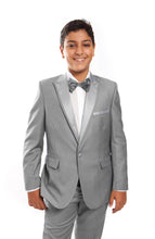 Load image into Gallery viewer, LA Merchandise LABT187SA 4 Piece Classy Boys Tuxedo Suit - LIGHT GREY - Boys suits LA Merchandise