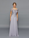 Load image into Gallery viewer, LA Merchandise LADK301 Embroidered Mother Of The Bride Gown - SILVER - LA Merchandise
