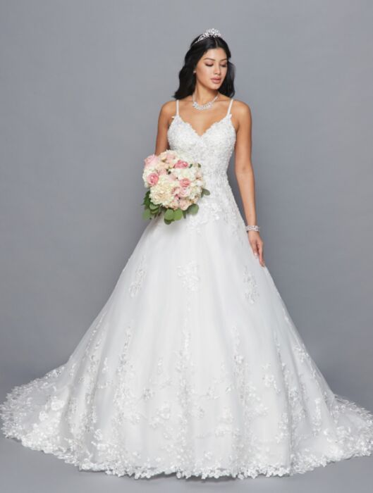 LA Merchandise LADK417 Embellished A-line Bridal Sleeveless Gown - IVORY - Dresses LA Merchandise