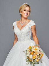 Load image into Gallery viewer, LA Merchandise LADK444 Cap Sleeves Wedding Destination Corset Gown - - Dresses LA Merchandise