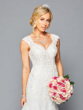 Load image into Gallery viewer, LA Merchandise LADK448 Embroidered Mermaid Corset Wedding Dress - - Dresses LA Merchandise
